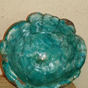 Bol Raku turquoise